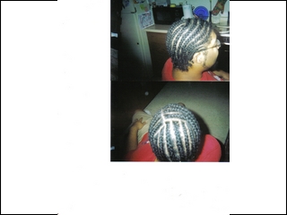 cornrow design i did