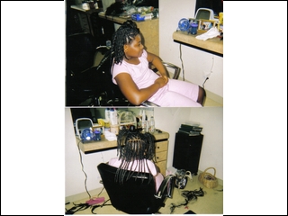 Cornrow design ( I did )