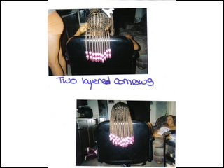 cornrows with beads I did