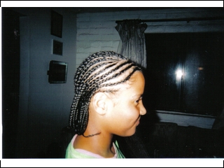 cornrow design I did