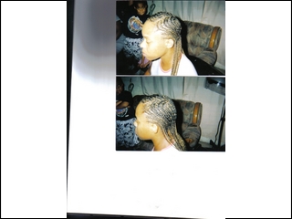 Cornrow design (I did)