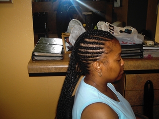 cornrow design i did