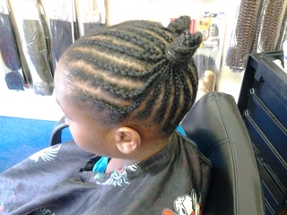 cornrow updo