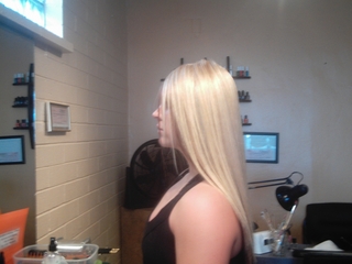 full head weave I did