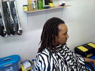 Interlocking dreadlocks I did