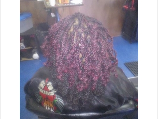 kinky twist I did