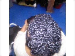 Two Strand Twist Updo I did