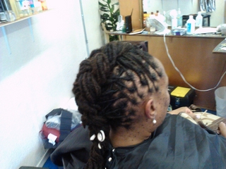 french braids locs i did