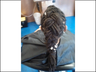 french braid locs i did