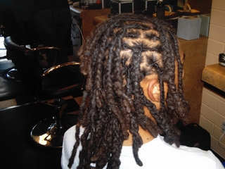 braided dreadlocks I did